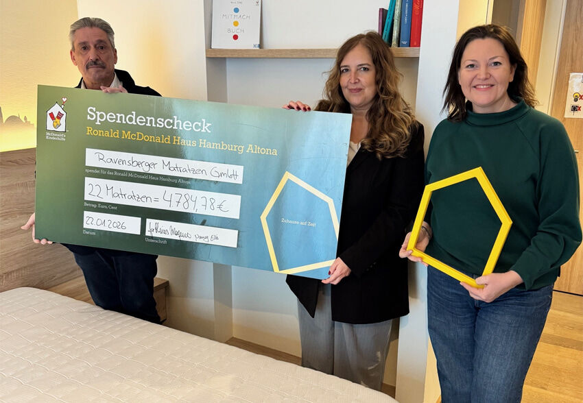 RAVENSBERGER-Matratzen_Matratzenspende_Ronald-McDonald-Haus_Hamburg
