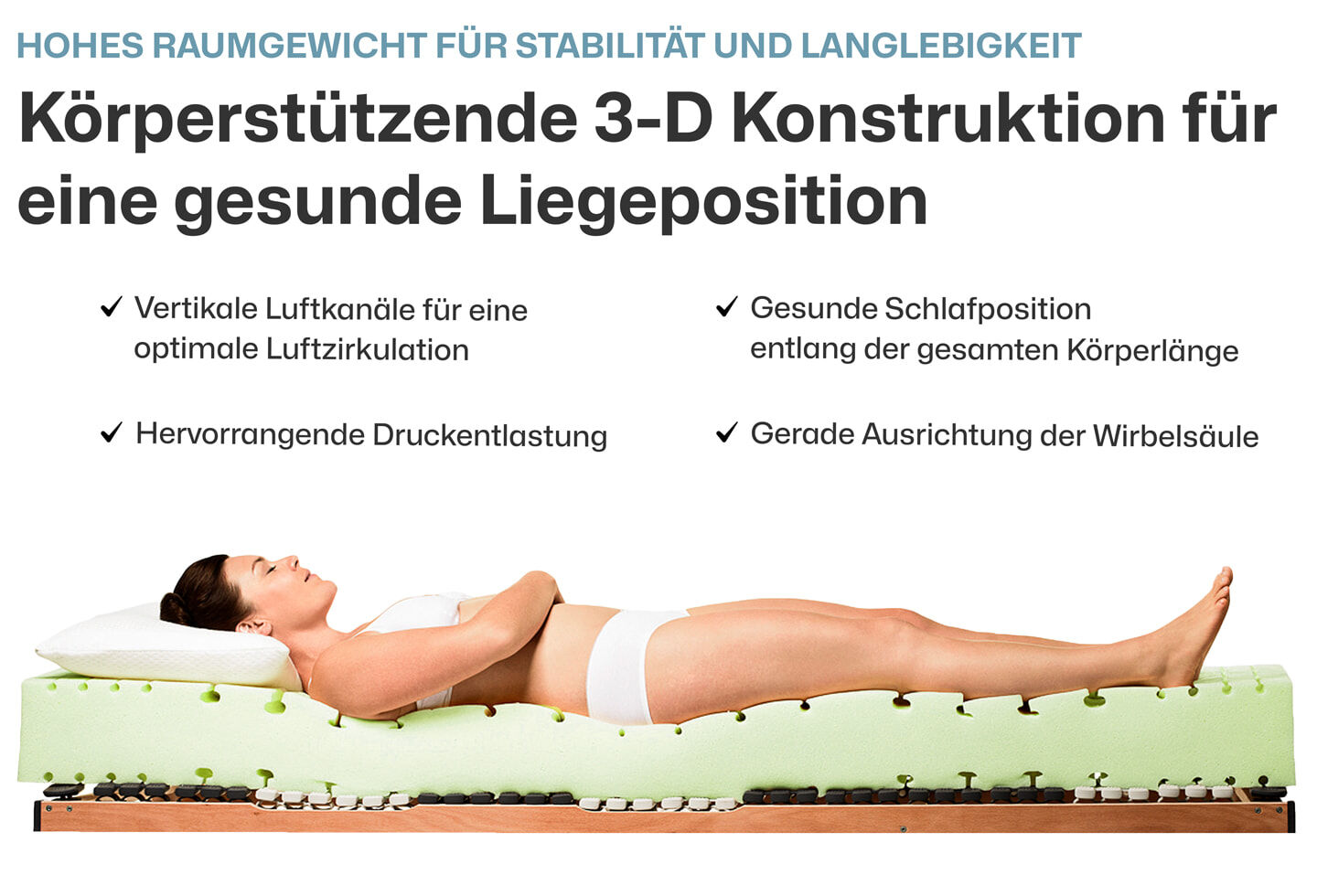 Ravensberger Matratzen Kaltschaummatratze Komfort-SAN Härtegrad H4