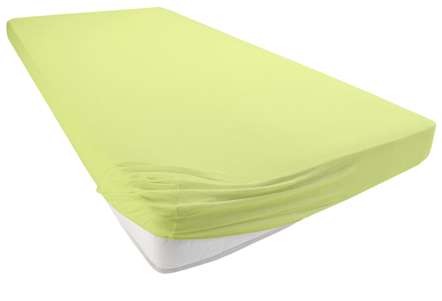 Ravensberger Matratzen Kinder-Spannbettlaken bezogen Apfelgrün
