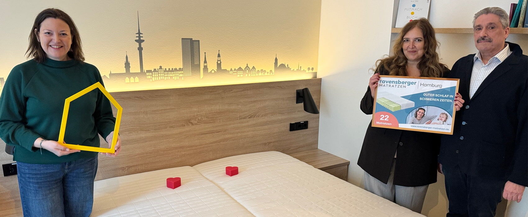 Kaltschaummatratze Komfort-SAN Spende Ronald McDonald Haus Hamburg