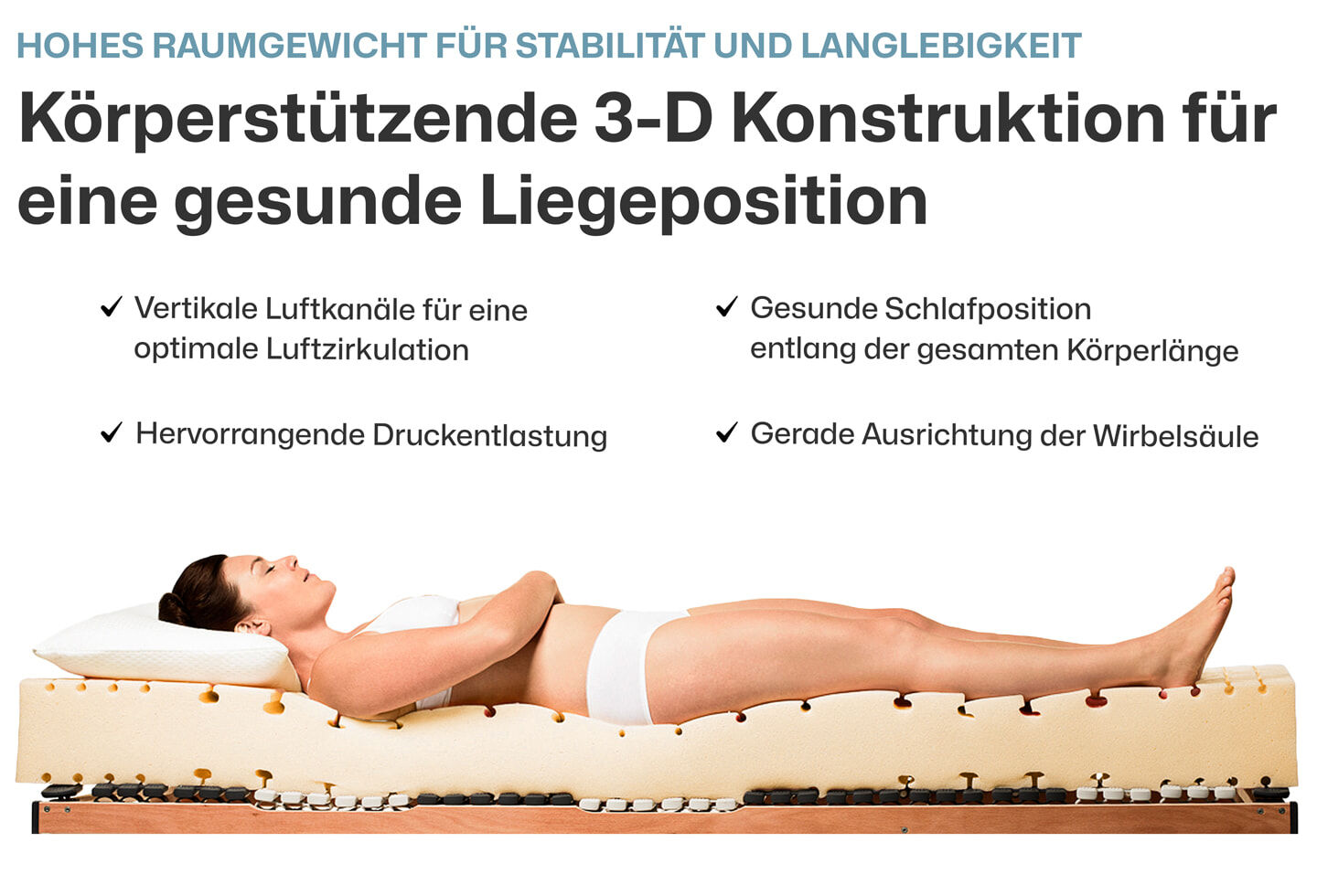 Ravensberger Matratzen Kaltschaummatratze Komfort-SAN Härtegrad H3