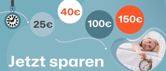 Bis zu 150€ sparen