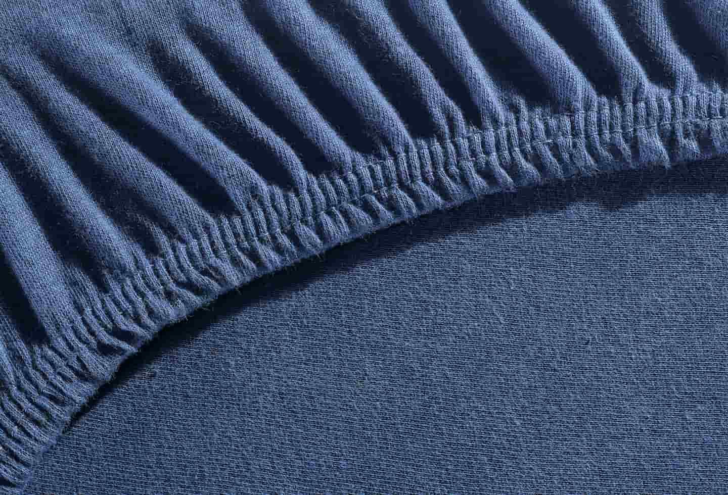 Ravensberger Matratzen Spannbettlaken navy Gummizug