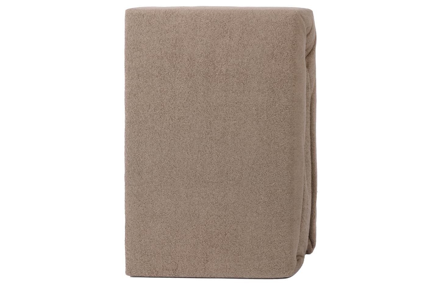 Ravensberger Matratzen Winterflausch Spannbettlaken Nougat seitlich 2