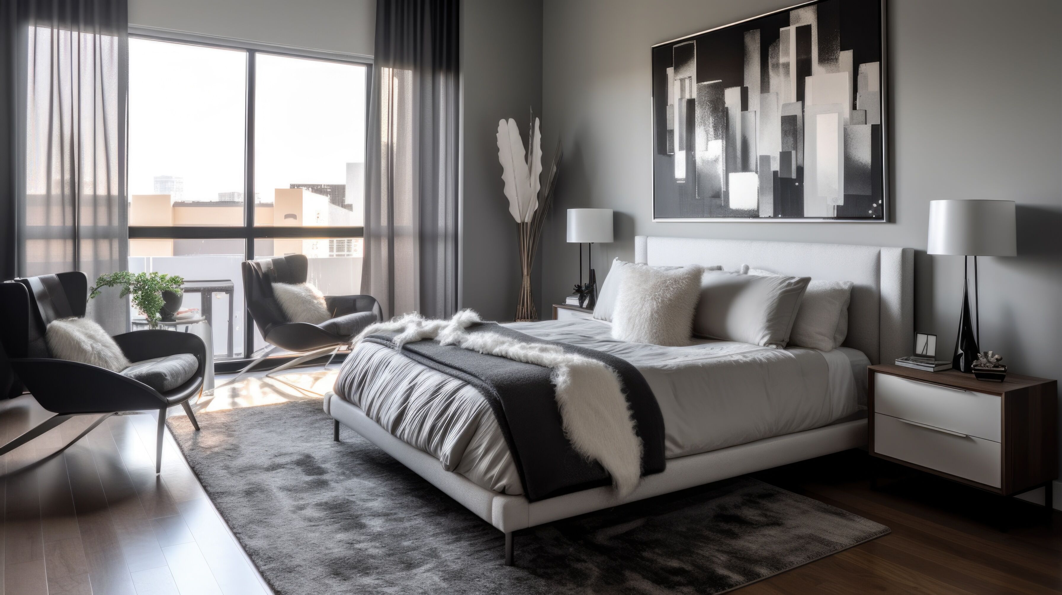 Schwarze Bettwäsche