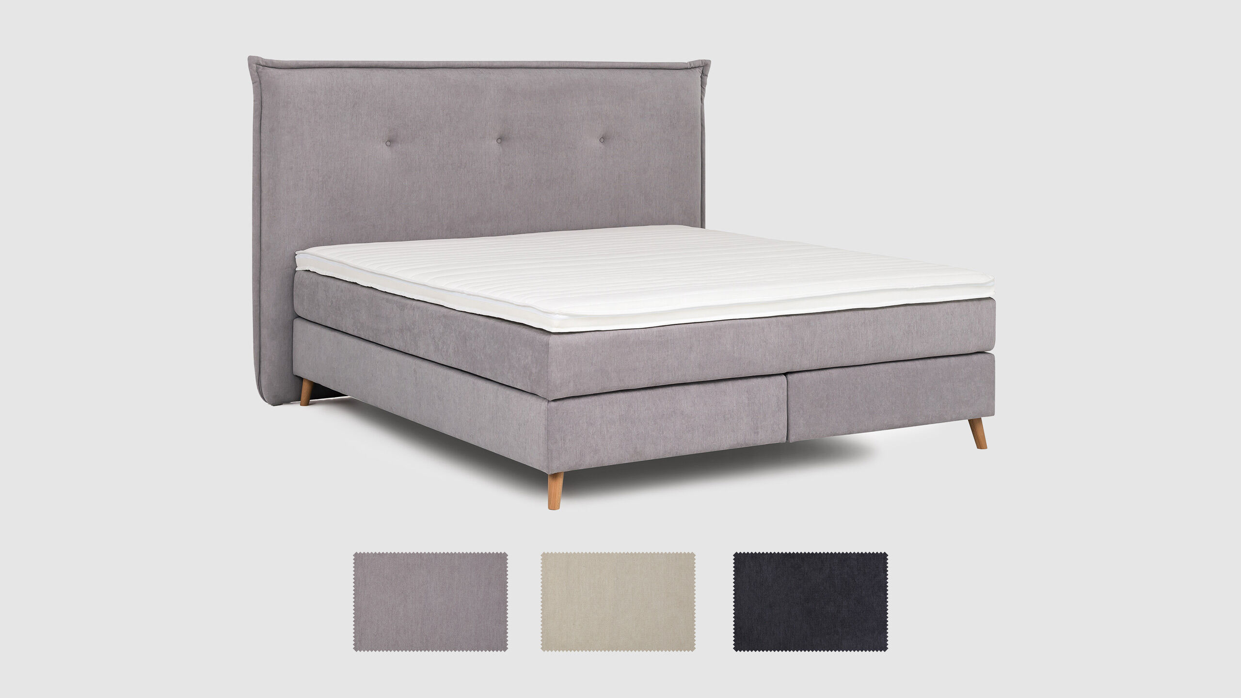 Ravensberger Matratzen Boxspringbett Aurel Stoffmustwr Burkley