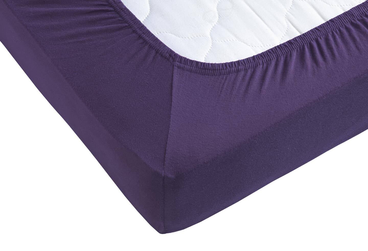 Ravensberger Matratzen Spannbettlaken aubergine Detailbild