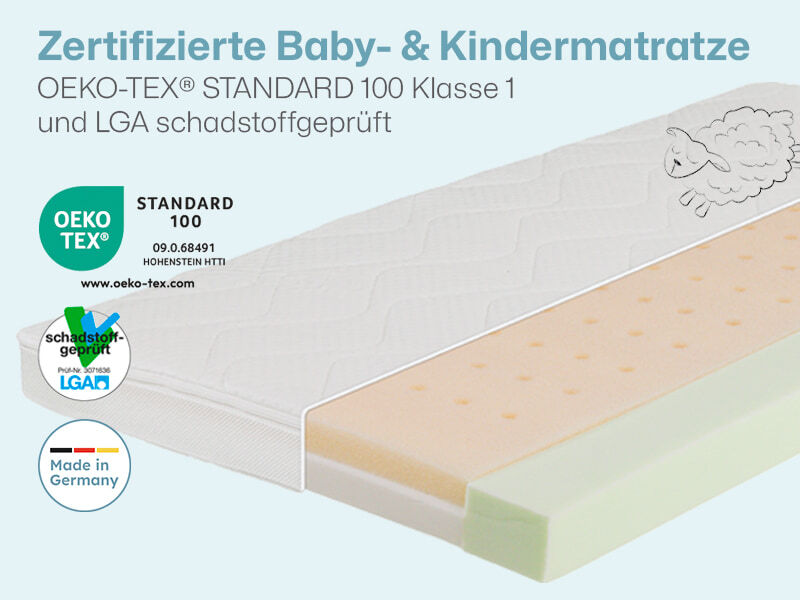 Ravensberger Matratzen Ravensbärchen zertifizierte Babymatratze/Kindermatratze