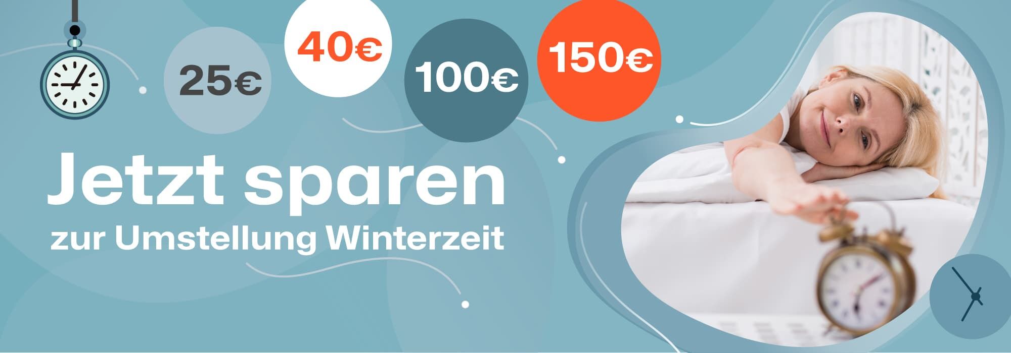 Bis zu 150€ sparen