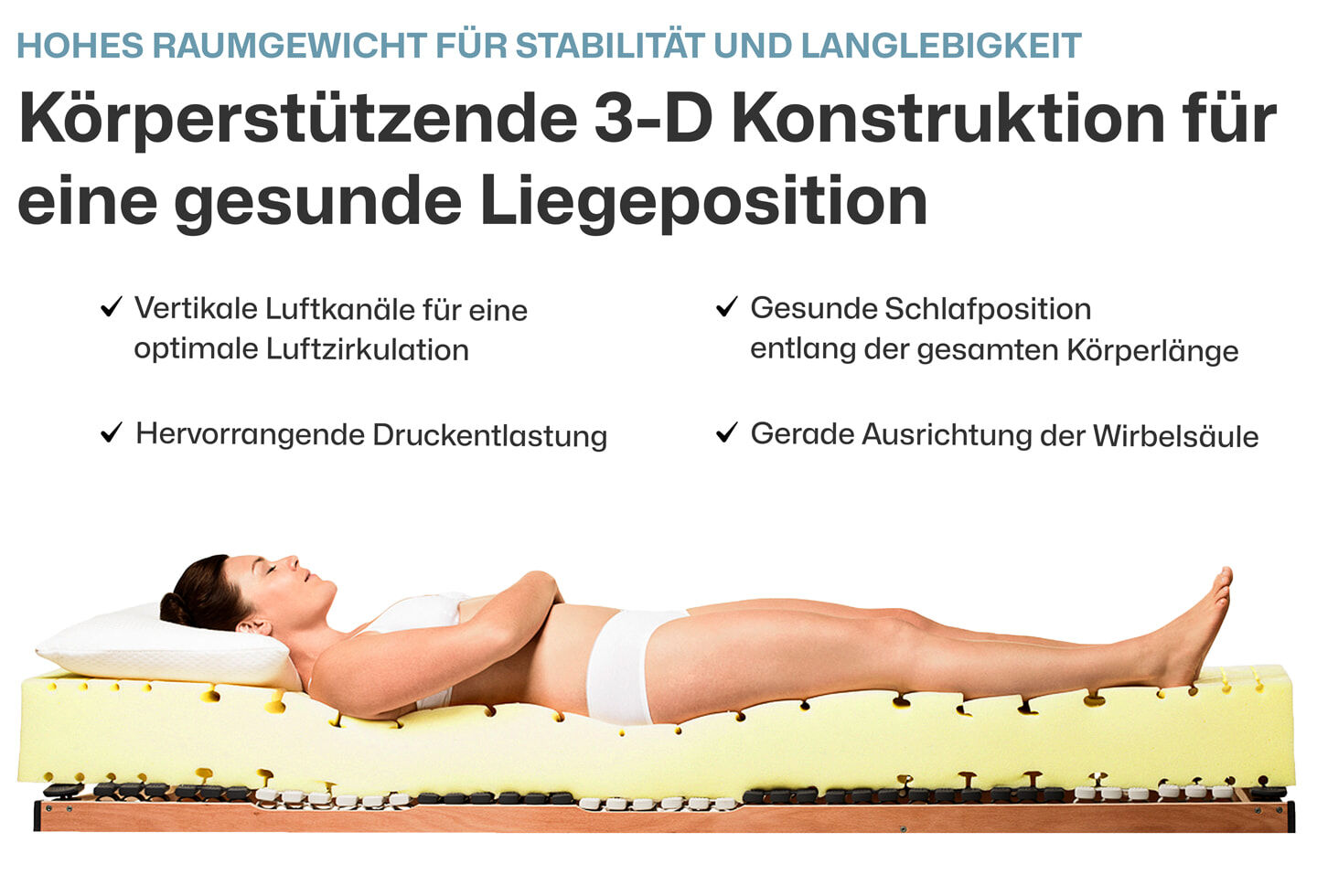 Ravensberger Matratzen Kaltschaummatratze Komfort-SAN Härtegrad H2