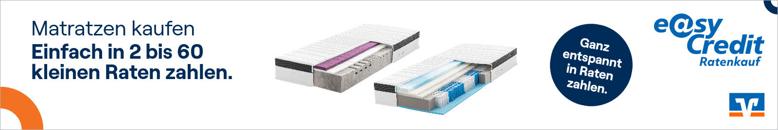 Ravensberger Matratzen neue Zahlungsmethode Ratenzahlung easy credit