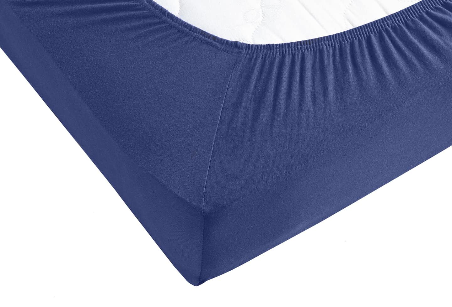 Ravensberger Matratzen Spannbettlaken navy Detailbild